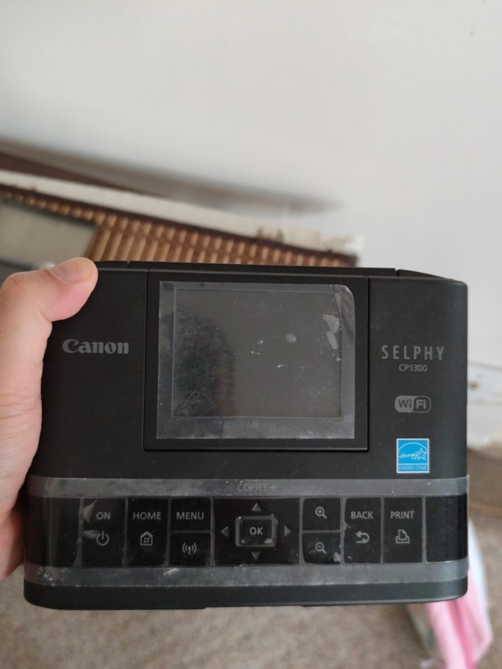 Canon Selphy CP1300 Portable Photo Printer in Black, With Film